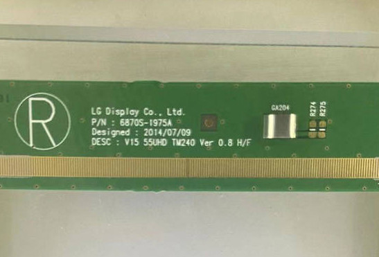 LED 55 인치 텔레비전 패널 LC550EQL-SKA5 1975 4k 텔레비전 화면 대체